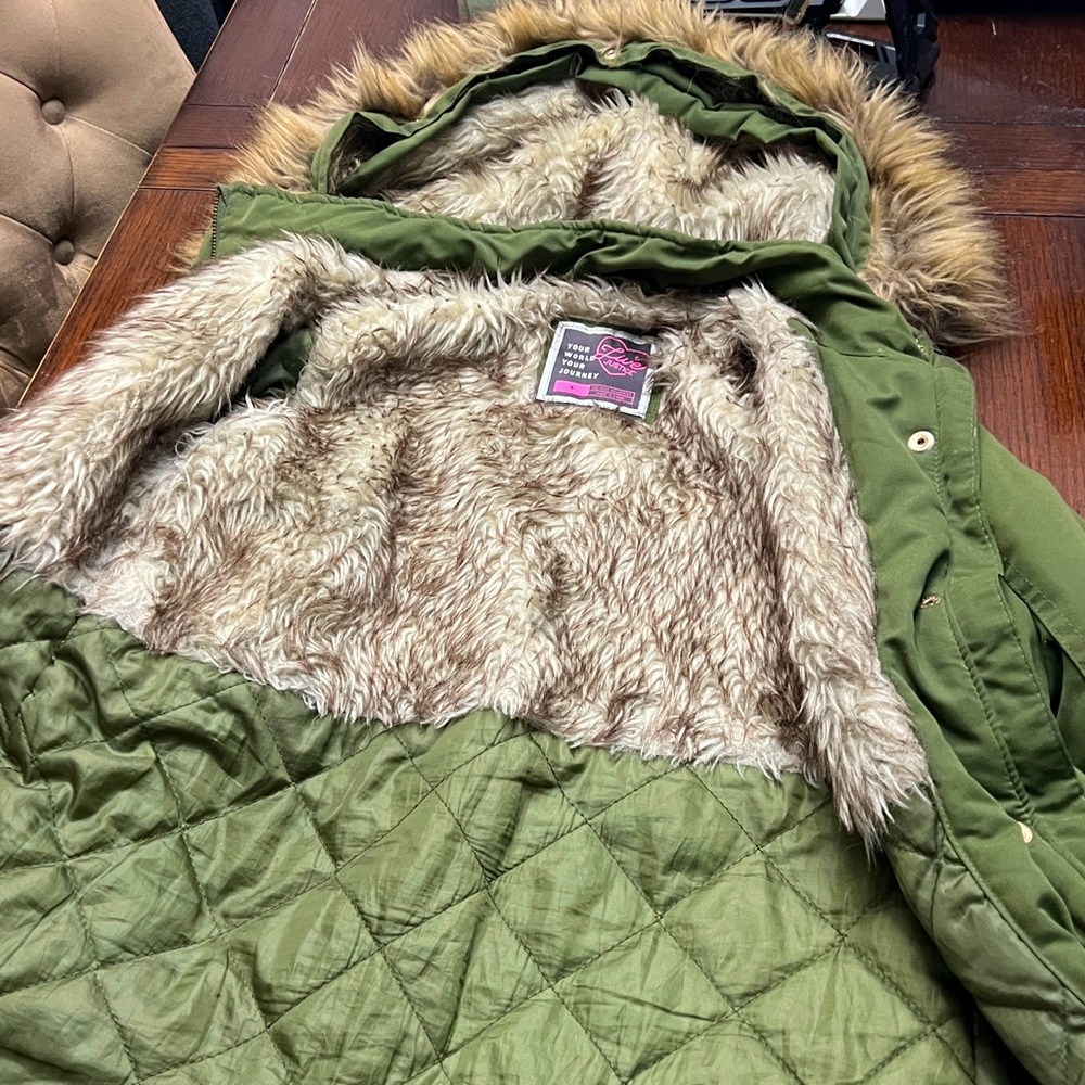 Live Justice  Coat, Green, size 8